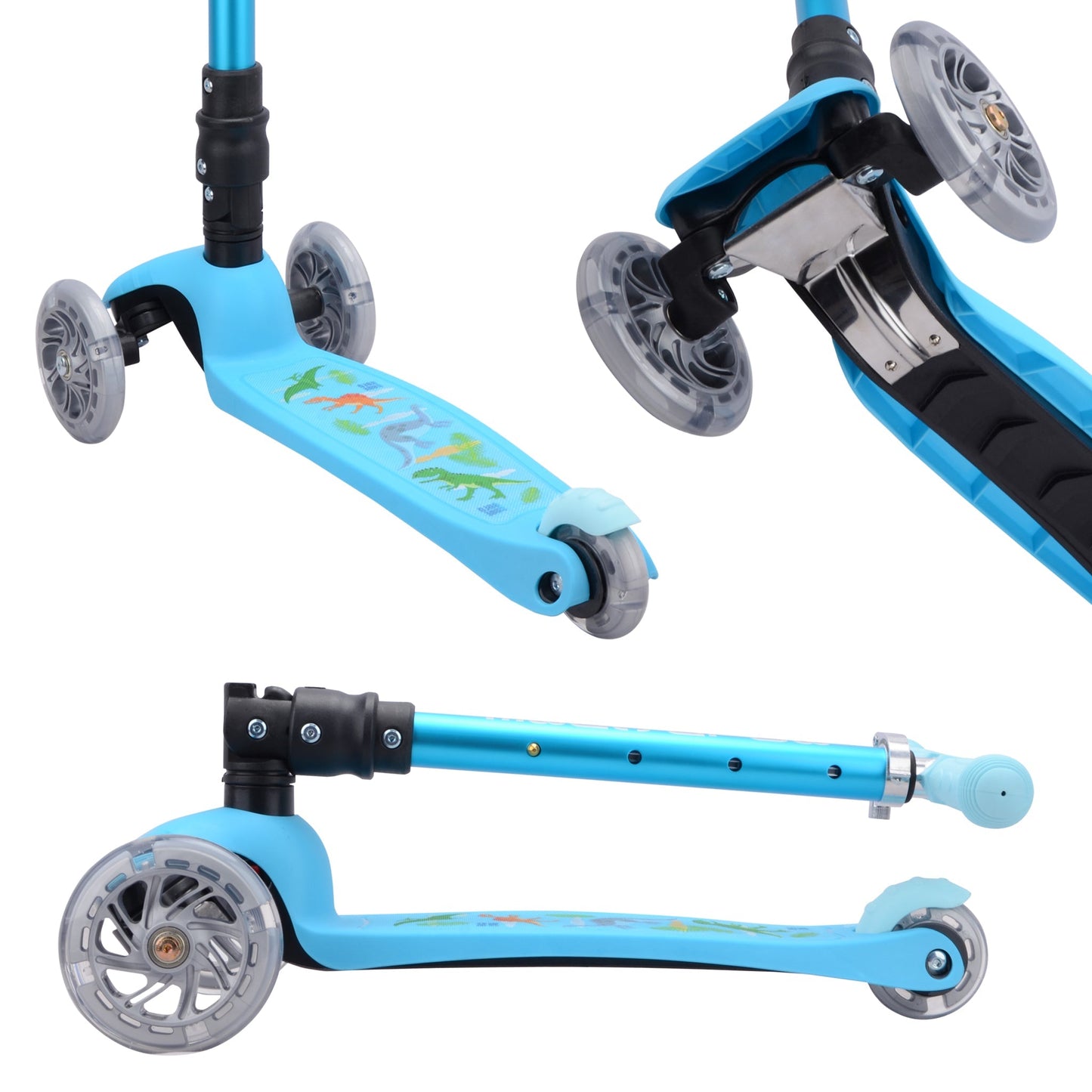 Dinosaur - Teeny Fold 3 Wheel Scooter