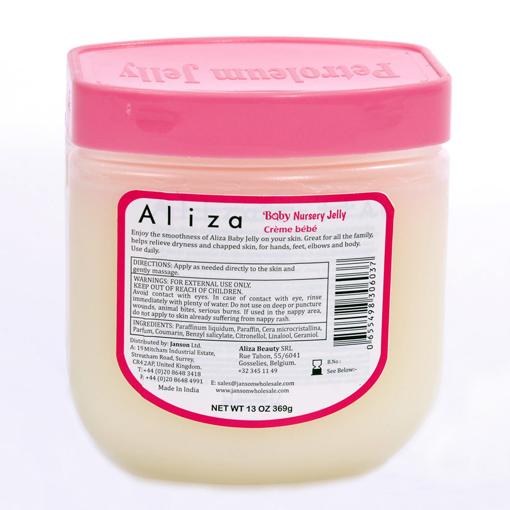 Aliza Petroleum Jelly | Gentle Skin Protection & Soothing for Babies | Pink Baby Scent 368g