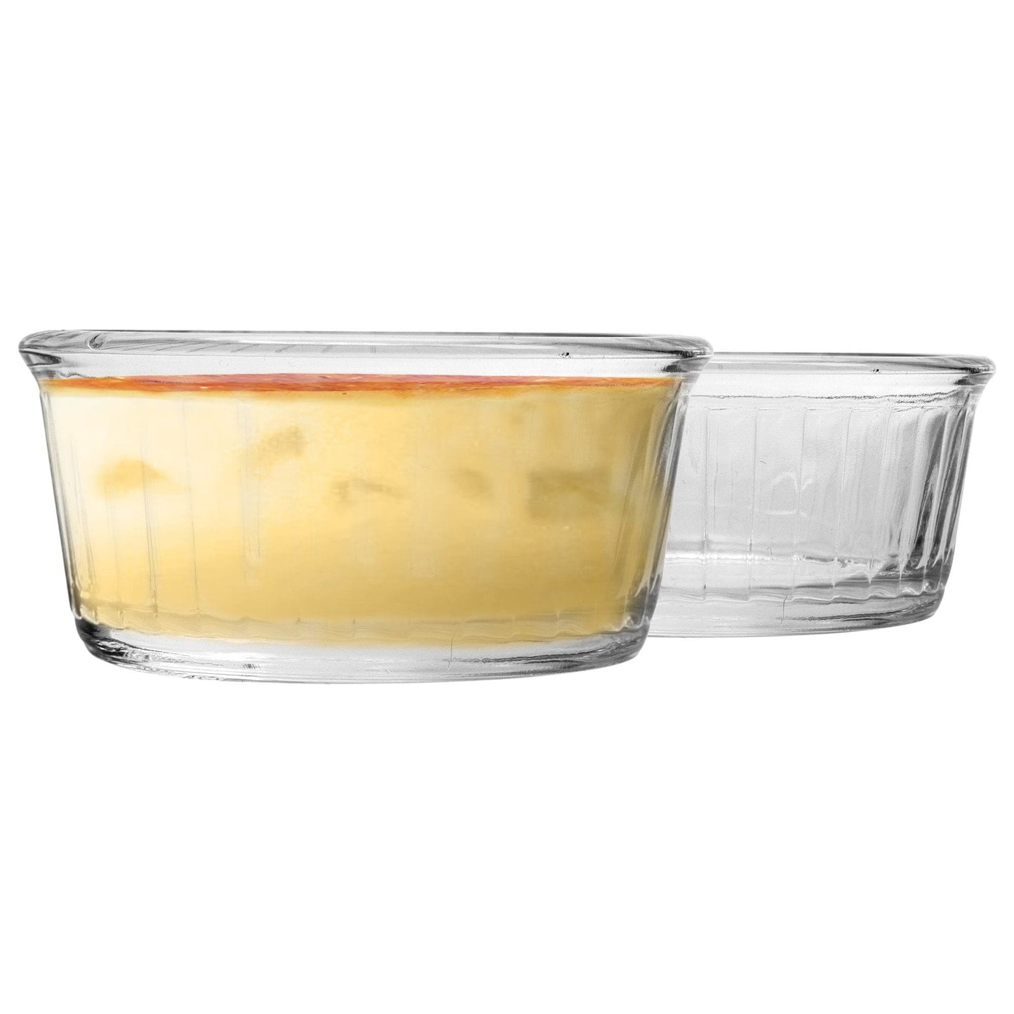 8.5cm Clear Oven Chef Glass Ramekins - Pack of Four