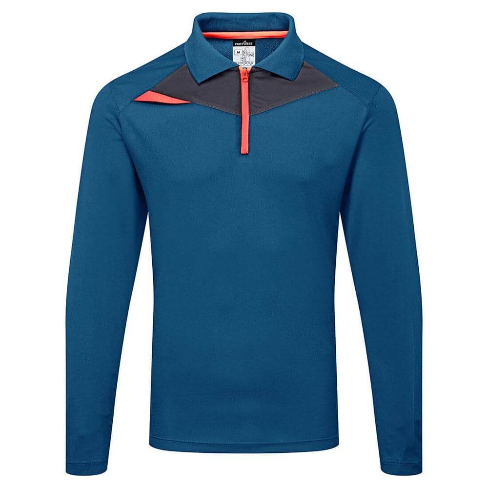 Portwest DX414 DX4 Long Sleeve Work Polo Shirt