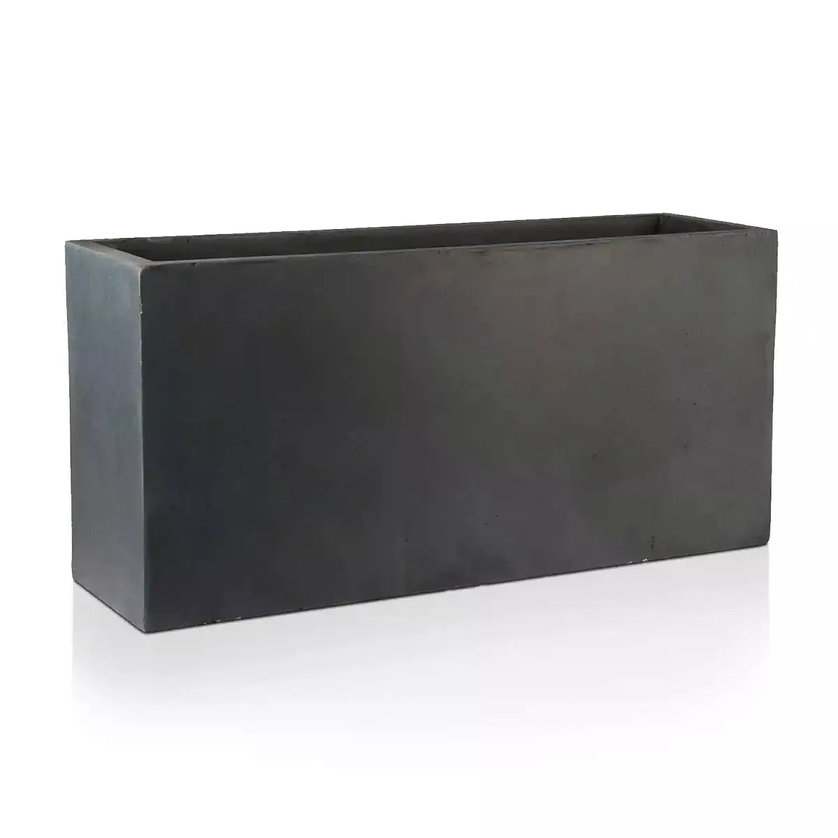 IDEALIST Lite Contemporary Trough Garden Planter, Light Concrete Outdoor Large Plant Pot H51.5 L100 W36 cm, 185L