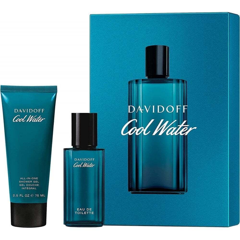 Davidoff Cool Water Gift Set 40ml EDT + 75ml Shower Gel Men's Fragrance