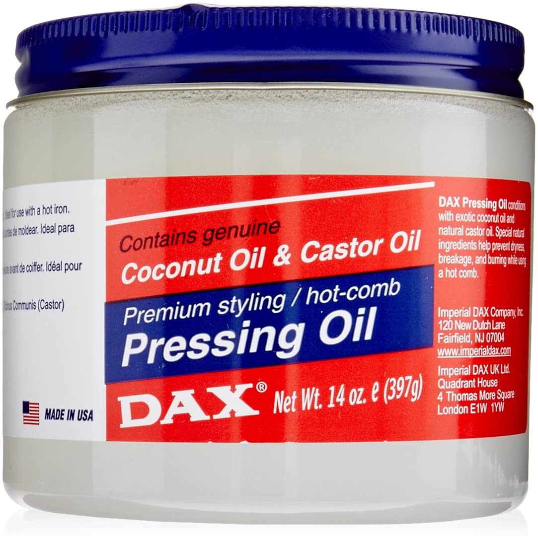 Dax Pressing Oil for Sleek, Straight Styles with Heat Protection & Shine