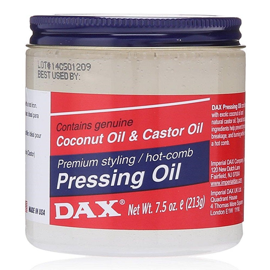 Dax Pressing Oil for Sleek, Straight Styles with Heat Protection & Shine