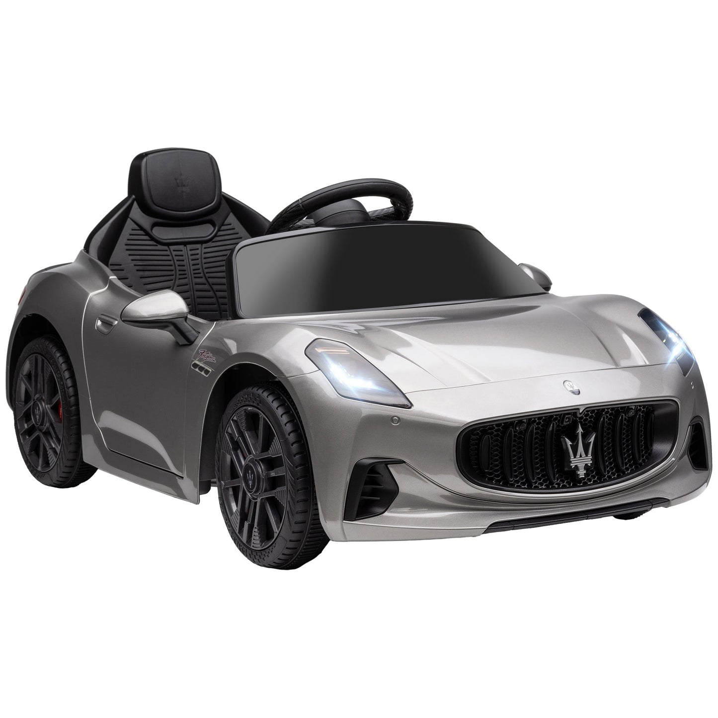 AIYAPLAY 12V Kids Electric Car, Maserati Turismo Folgore Lincesed Ride on
