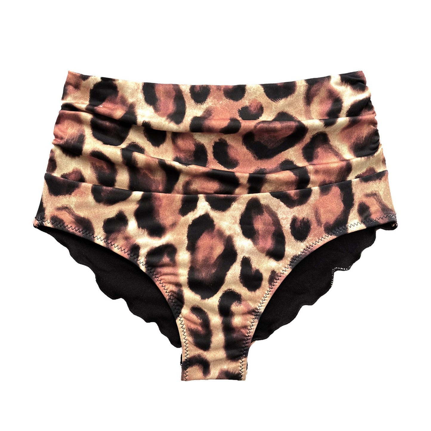 Leopard Print Bikini Top – Artisan Sustainable Swimwear from Ibiza