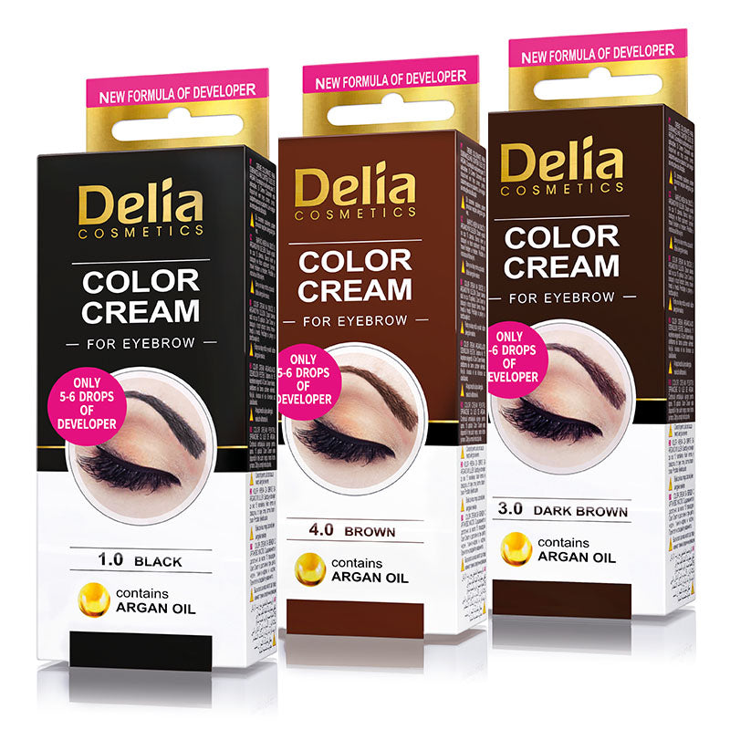 Delia Cameleo Color Cream for Eyebrow Long-Lasting Professional Brow Tint Kit