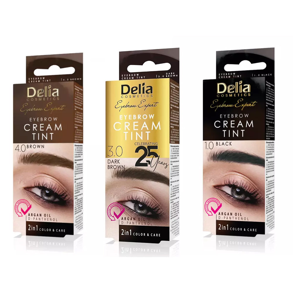 Delia Cosmetics Eyebrow Cream Tint: Define & Enhance for Lasting Colour (Up to 15 Applications)