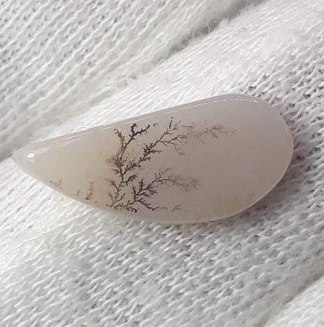 4.2ct Natural Dendritic Agate - Shajri Aqeeq - Dimension-18x9mm