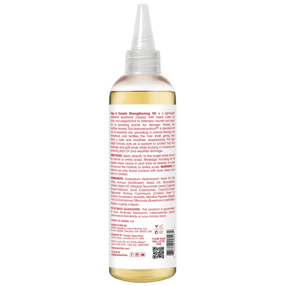 Design Essentials Edge & Temple Strengthening Oil 4oz