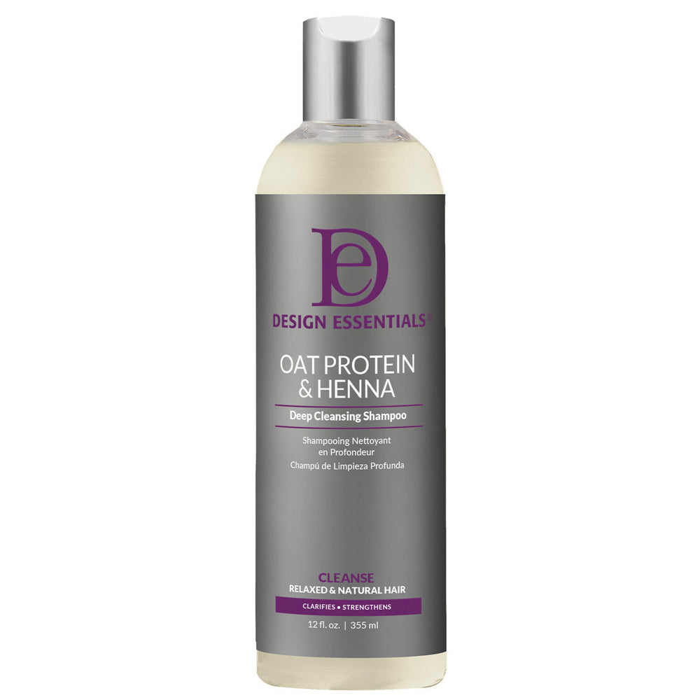 Design Essentials Oat Protein & Henna Deep Cleansing Shampoo 12oz
