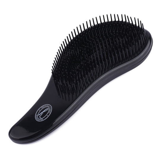 Fine Lines UK Black Detangling Brush - Pain-Free Detangling & Smooth Hair for All Hair Types Large