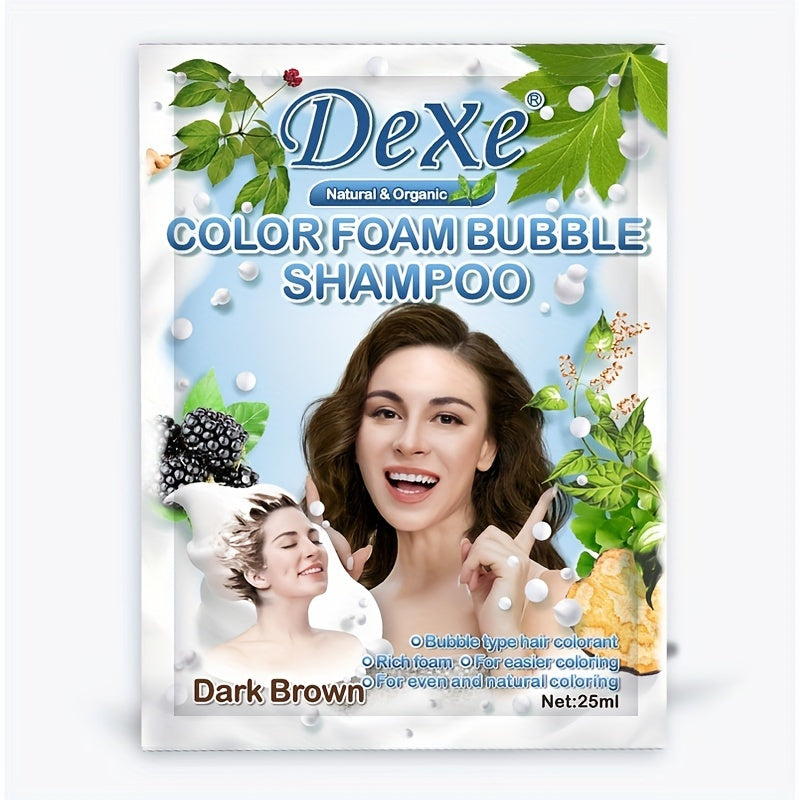 Dexe Colour Foam Bubble Shampoo: Quick Hair Colour Wash for Textured Hair 25ml/0.85 oz