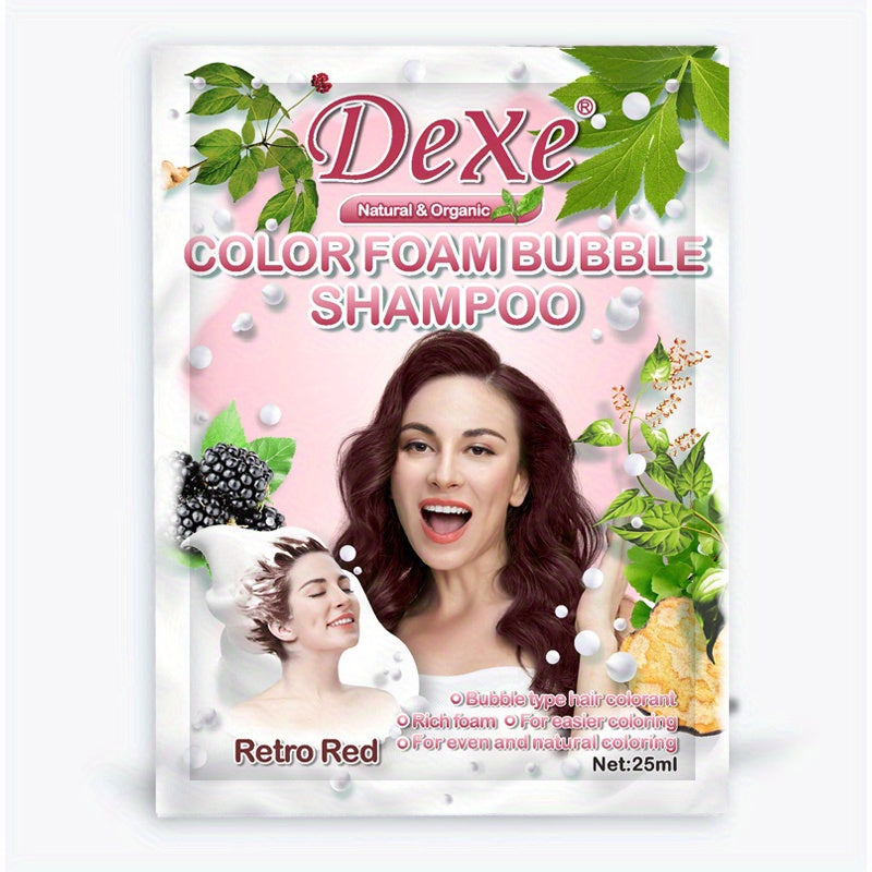 Dexe Colour Foam Bubble Shampoo: Quick Hair Colour Wash for Textured Hair 25ml/0.85 oz