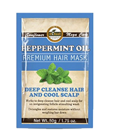 Difeel Peppermint Oil Premium Hair Mask Deeply Cleans Hair And Cool Scalp for All Hair Types 50g/1.76 oz