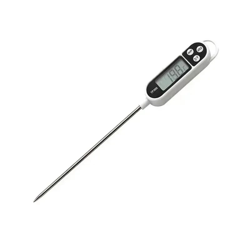 Digital Food Thermometer with Probe - Kitchen Cooking, Meat, BBQ, Electronic Temperature Tool