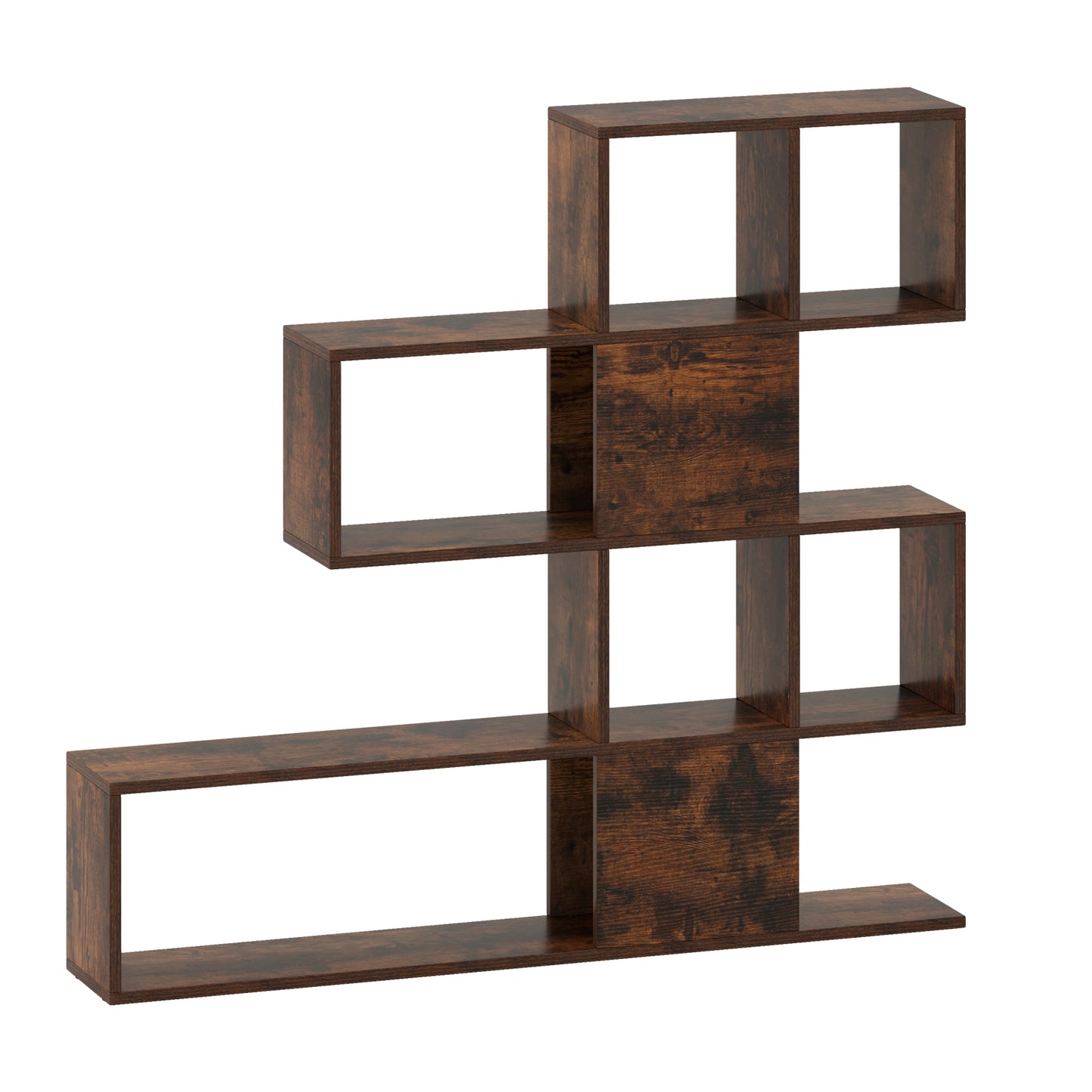 5-Tier Display and Storage Bookshelf for Home and Office-White