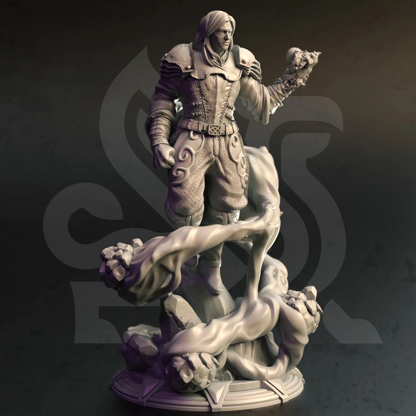 Dorian – Supreme Invoker - 3D Printed Sorcerer Miniature