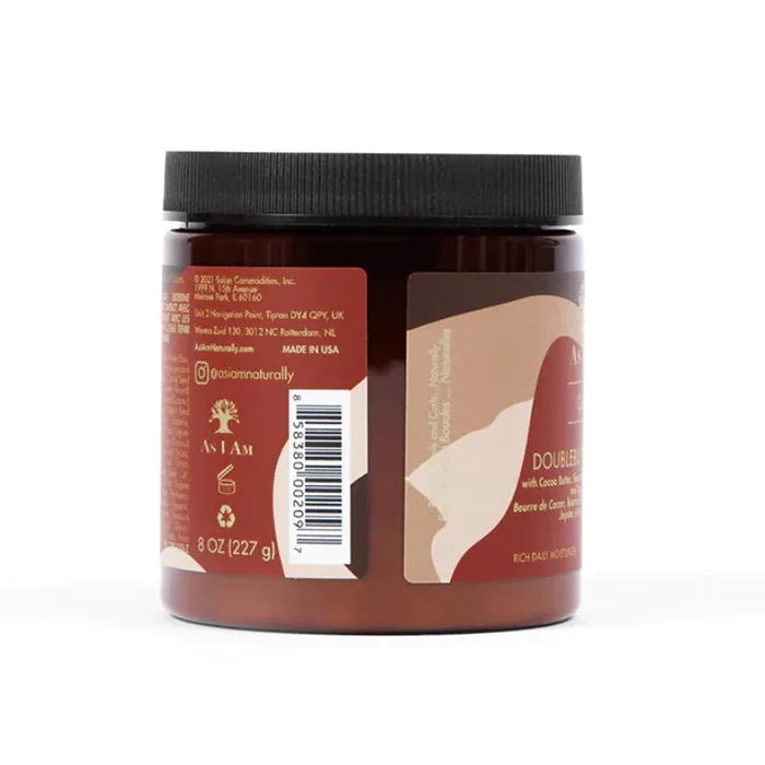 As I Am DoubleButter Cream Intense Moisture & Curl Definition for Natural Hair 16 oz