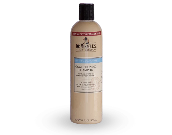 Dr. Miracle's 2 in 1 Conditioning Shampoo Scalp Rejuvenation & Hair Strengthening for Natural & Textured Hair 12 Oz