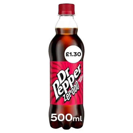 Dr Pepper Zero 500ml (Case of 12)