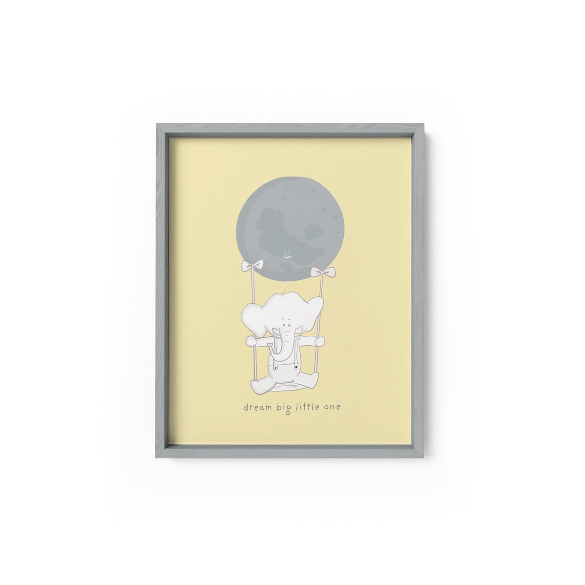 Dream Big Little One Nursery Print – Cute Kids Wall Art UK