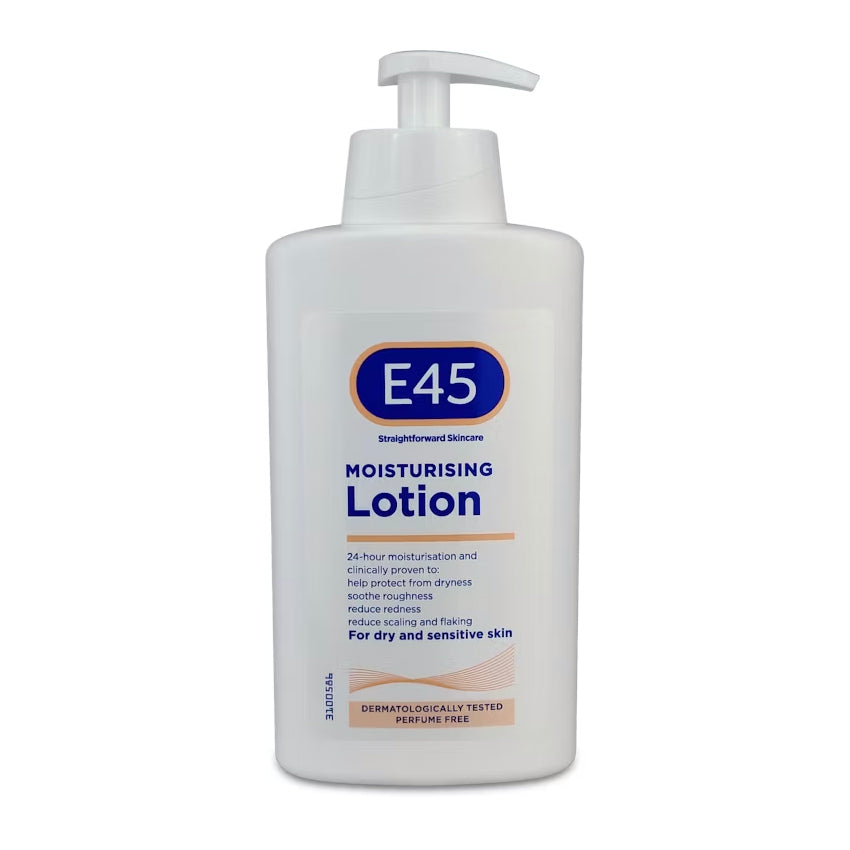E45 Moisturising Lotion 24-Hour Deep Hydration for Dry & Sensitive Skin 500ml
