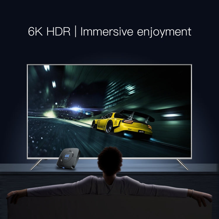 6K UHD Smart TV Box, Android 10.0, Allwinner H616 Quad Core, 2GB+8GB,EU Plug, 2GB+8GB