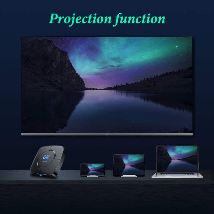 6K UHD Smart TV Box, Android 10.0, Allwinner H616 Quad Core, 2GB+8GB,EU Plug, 2GB+8GB