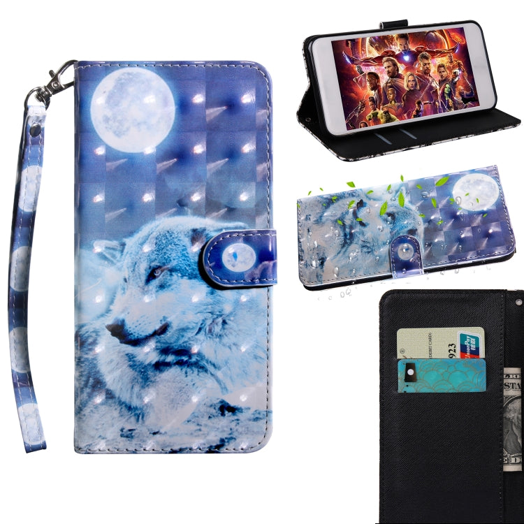 3D Painting Pattern Coloured Drawing Horizontal Flip TPU + PU Leather Case with Holder & Card Slots & Wallet, For Huawei Honor 20i, For Huawei Honor 10i