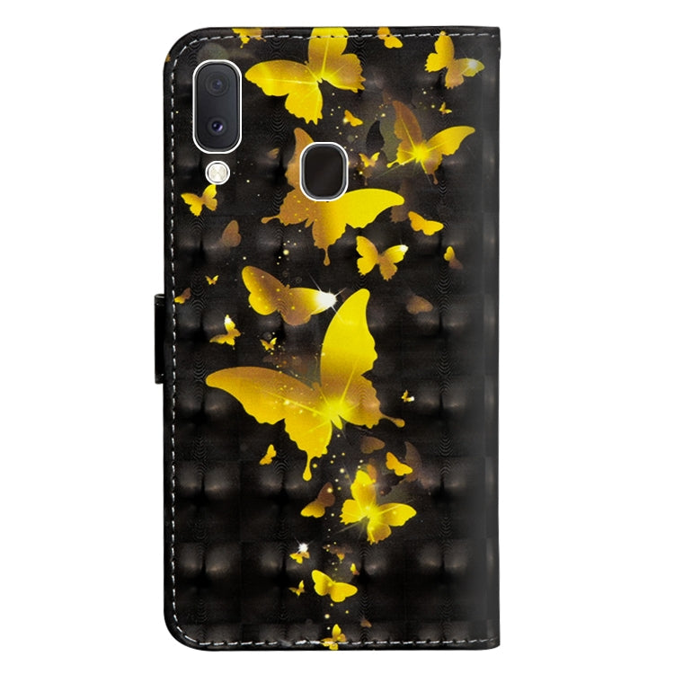 3D Painting Pattern Horizontal Flip TPU + PU Leather Case with Holder & Card Slots & Wallet, For Galaxy A10e, For Galaxy A20 / Galaxy A30