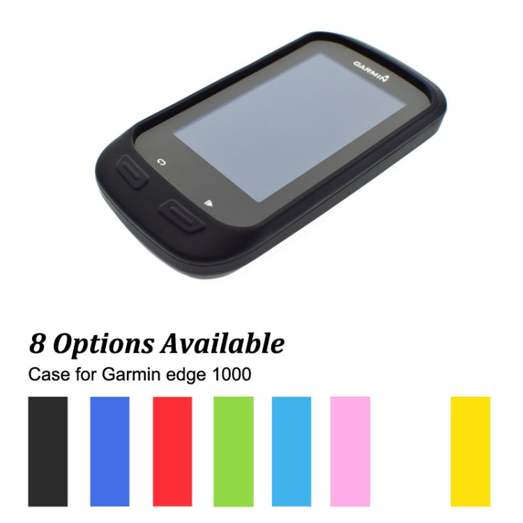 Bicycle Code Table Shockproof Silicone Colorful Protective Case for Garmin Edge 1000, Host not Included, Garmin Edge 1000 Cover(Green)
