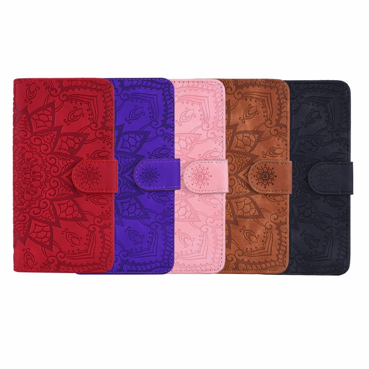 Calf Pattern Double Folding Design Embossed Leather Case with Wallet & Holder & Card Slots, for Xiaomi Mi 9