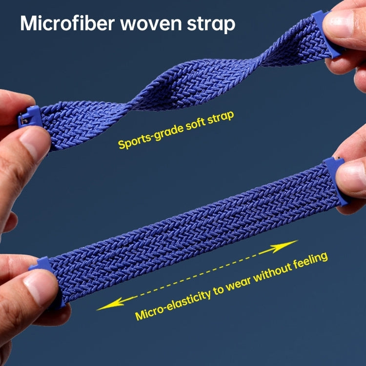 Universal Nylon Weave Replacement Strap Watchband, 22mm