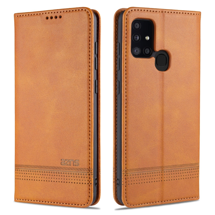 AZNS Magnetic Calf Texture Horizontal Flip Leather Case with Card Slots & Holder & Wallet, For Samsung Galaxy M31