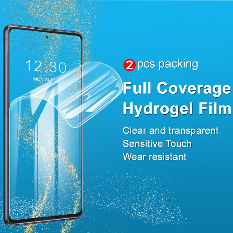 2 PCS IMAK Hydrogel Film III Full Coverage Screen Protector, For Samsung Galaxy S20+, For Sony Xperia 5 II, For Xiaomi Mi 10T 5G  & 10T Pro 5G, For iPhone 12 / 12 Pro