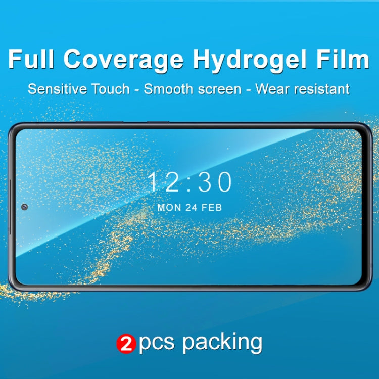 2 PCS IMAK Hydrogel Film III Full Coverage Screen Protector, For Samsung Galaxy S20+, For Sony Xperia 5 II, For Xiaomi Mi 10T 5G  & 10T Pro 5G, For iPhone 12 / 12 Pro