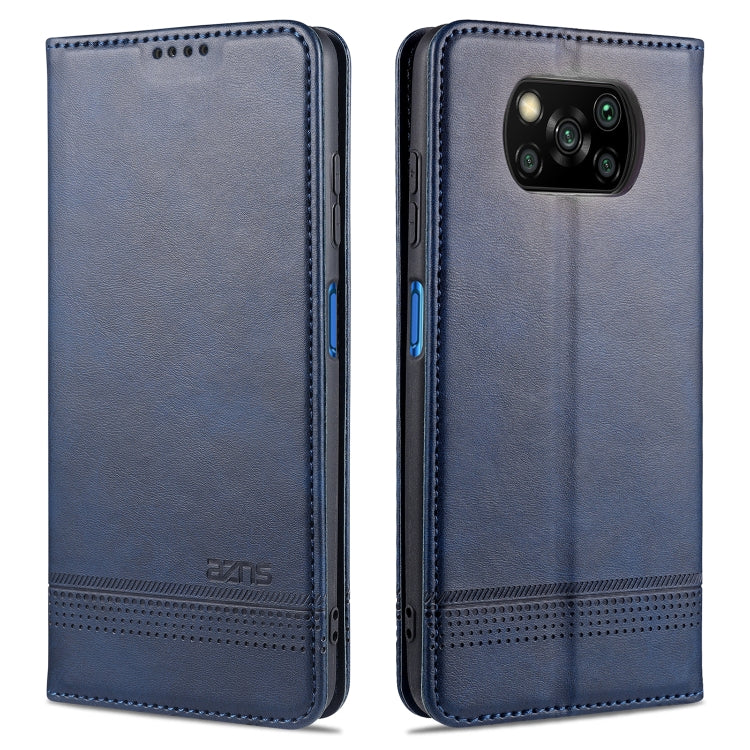 AZNS Magnetic Calf Texture Horizontal Flip Leather Case with Card Slots & Holder & Wallet, For Xiaomi Redmi 9, For Xiaomi Redmi Note 9 / 10X, For Xiaomi Mi 10 5G / 10 Pro 5G, For Xiaomi POCO X3 NFC