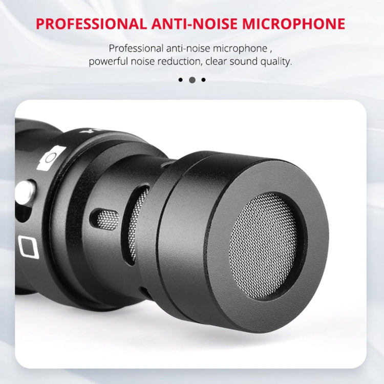 YELANGU MIC11 SLR Camera Mobile Phone Two-way Recording Microphone, MIC11