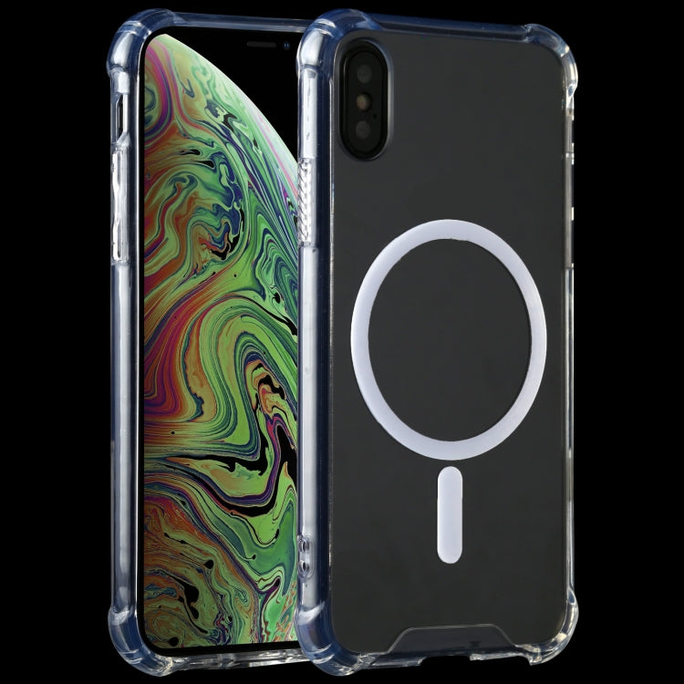For iPhone XR Clear Four-corner Airbag Magnetic Shockproof Protective Magsafe Case, For iPhone XR, For iPhone XS Max