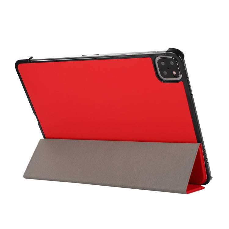 3-folding Skin Texture Horizontal Flip TPU + PU Leather Case with Holder, For iPad Air 11 2024 / 2022 / 2020 10.9, For iPad 9.7 (2018) / 9.7 (2017) / air / air2, For Lenovo M10 Plus, For Samsung Galaxy Tab A7 10.4(2020) T500 / T505