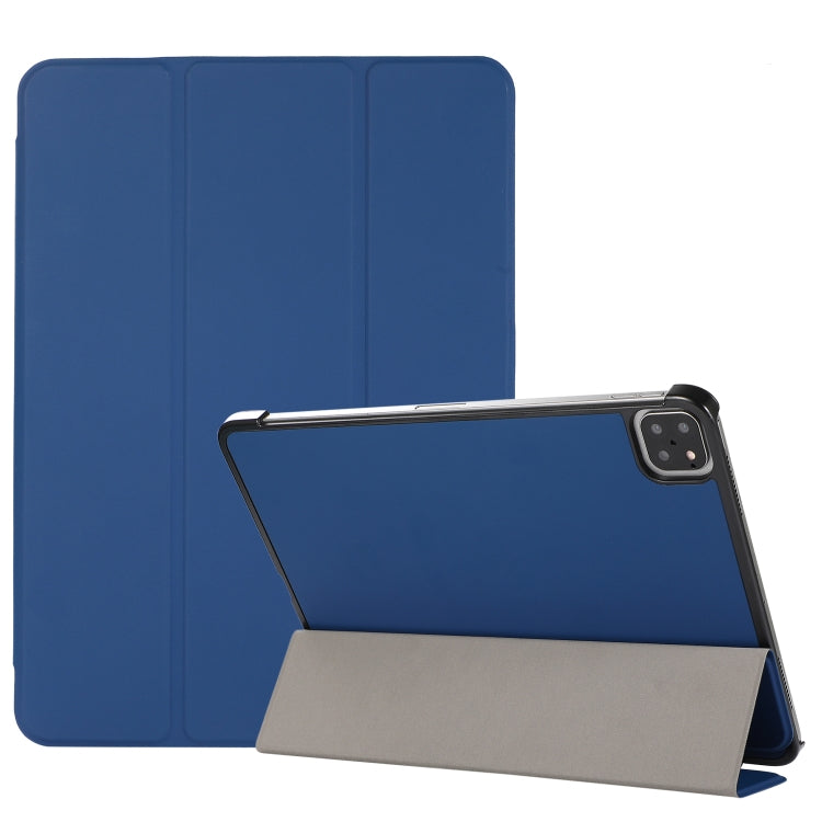 3-folding Skin Texture Horizontal Flip TPU + PU Leather Case with Holder, For iPad Air 11 2024 / 2022 / 2020 10.9, For iPad 9.7 (2018) / 9.7 (2017) / air / air2, For Lenovo M10 Plus, For Samsung Galaxy Tab A7 10.4(2020) T500 / T505