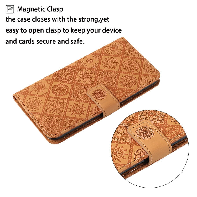 Ethnic Style Embossed Pattern Horizontal Flip Leather Case with Holder & Card Slots & Wallet & Lanyard, For iPhone 6, For iPhone 6 Plus, For iPhone 8 Plus / 7 Plus