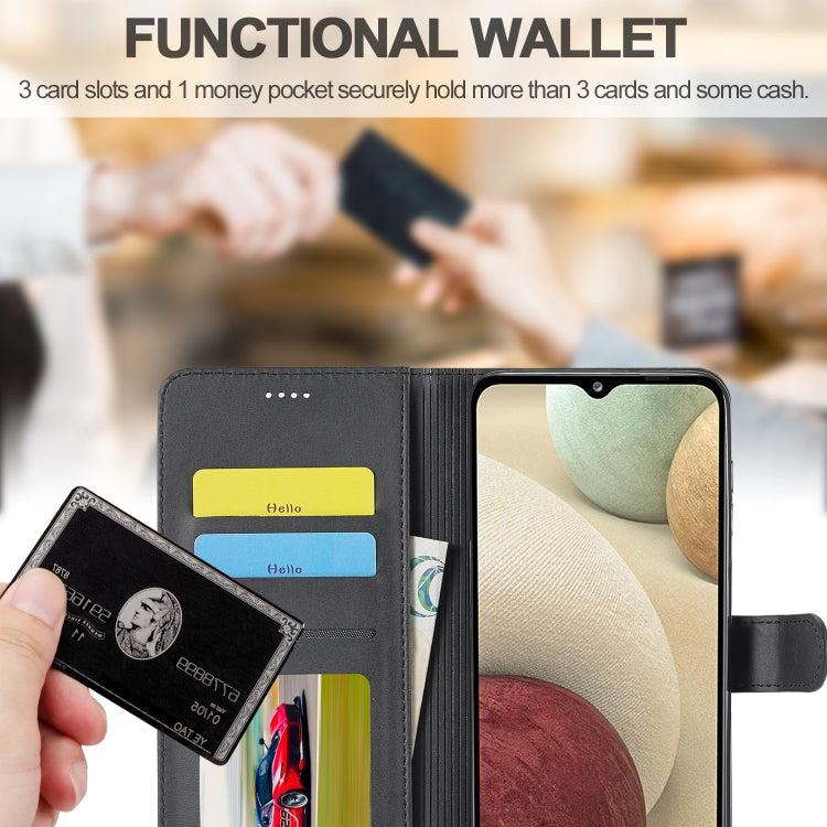 LC.IMEEKE Calf Texture Horizontal Flip Leather Case, with Holder & Card Slots & Wallet & Photo Frame, For Samsung Galaxy A12, For Samsung Galaxy A32 5G