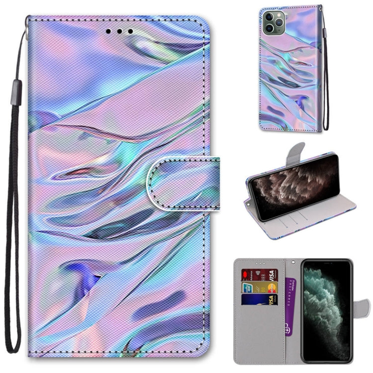 Coloured Drawing Cross Texture Horizontal Flip PU Leather Case with Holder & Card Slots & Wallet & Lanyard, For iPhone 11 Pro Max