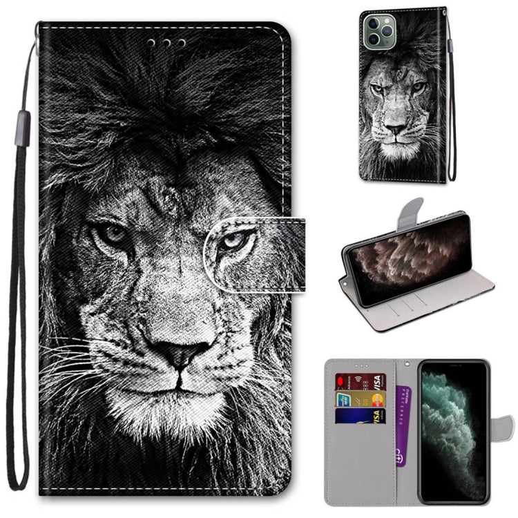 Coloured Drawing Cross Texture Horizontal Flip PU Leather Case with Holder & Card Slots & Wallet & Lanyard, For iPhone 11 Pro Max