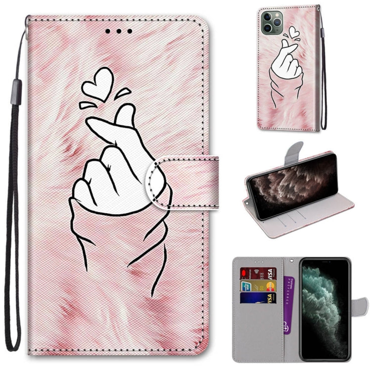Coloured Drawing Cross Texture Horizontal Flip PU Leather Case with Holder & Card Slots & Wallet & Lanyard, For iPhone 11 Pro Max