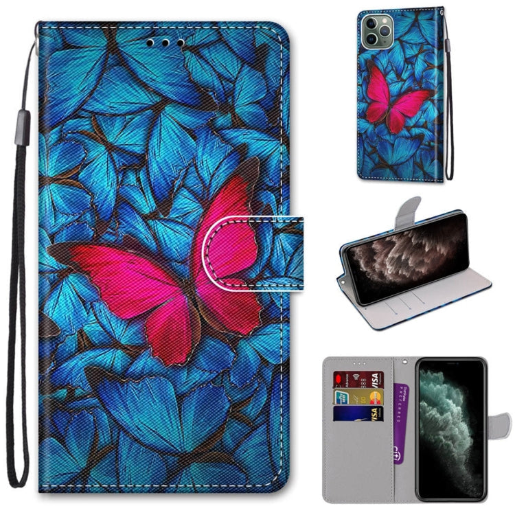 Coloured Drawing Cross Texture Horizontal Flip PU Leather Case with Holder & Card Slots & Wallet & Lanyard, For iPhone 11 Pro Max