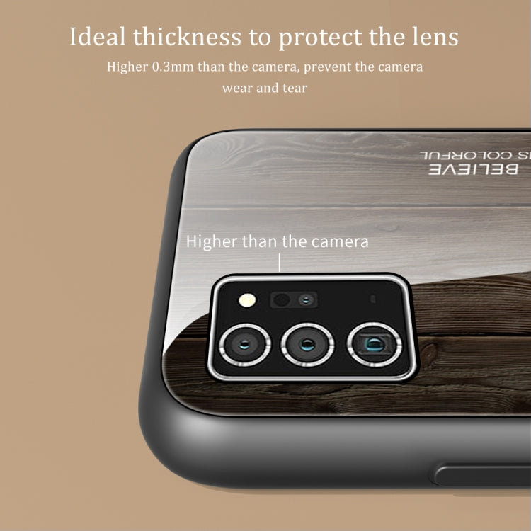 Wood Grain Glass Protective Case, For Samsung Galaxy Note20, For Samsung Galaxy Note20 Ultra, For Xiaomi Mi 10 Pro, For Xiaomi 10T / 10T Pro