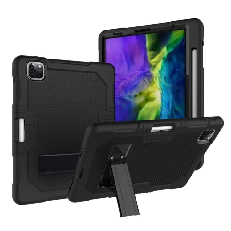 Contrast Color Robot Shockproof Silicone + PC Protective Case with Holder, For iPad Pro 12.9 inch (2018/2020), For iPad 9.7 (2017/2018), For Samsung Galaxy Tab S6 Lite P610
